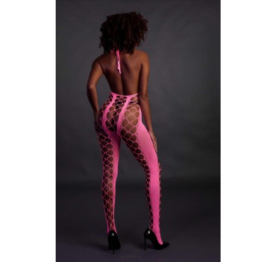 Bodystocking with Halterneck - Pink - XS/XL